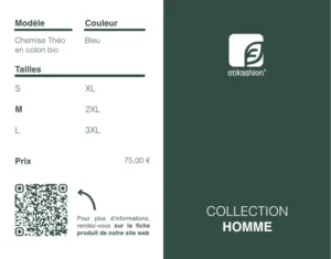 mes réalisations support étiquette produit homme
