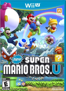 Super mario bros U jeu cover
